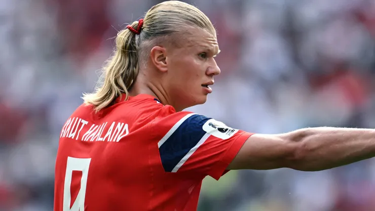 Haaland não conseguiu decidir contra a Inglaterra. Foto: Matteo Gribaudi/IMAGO/ImagePhoto
