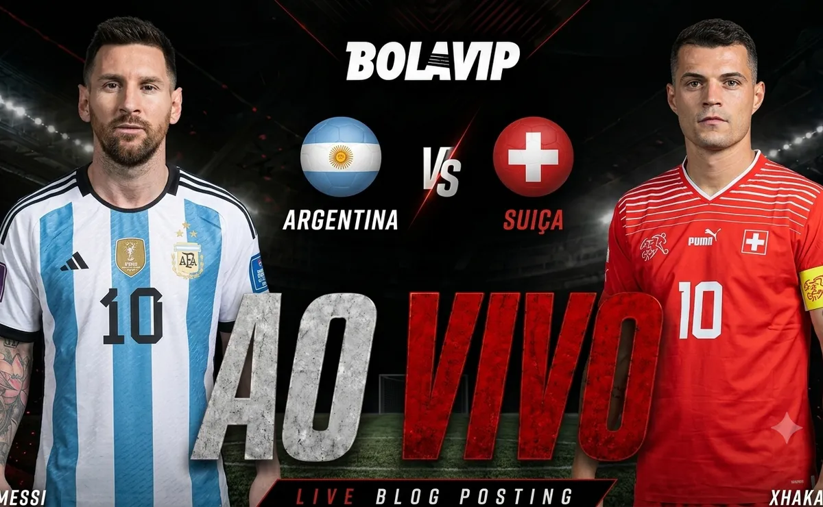 Argentina x Suiça AO VIVO e GRÁTIS – Onde assistir jogo em tempo real pela Copa do Mundo 2026