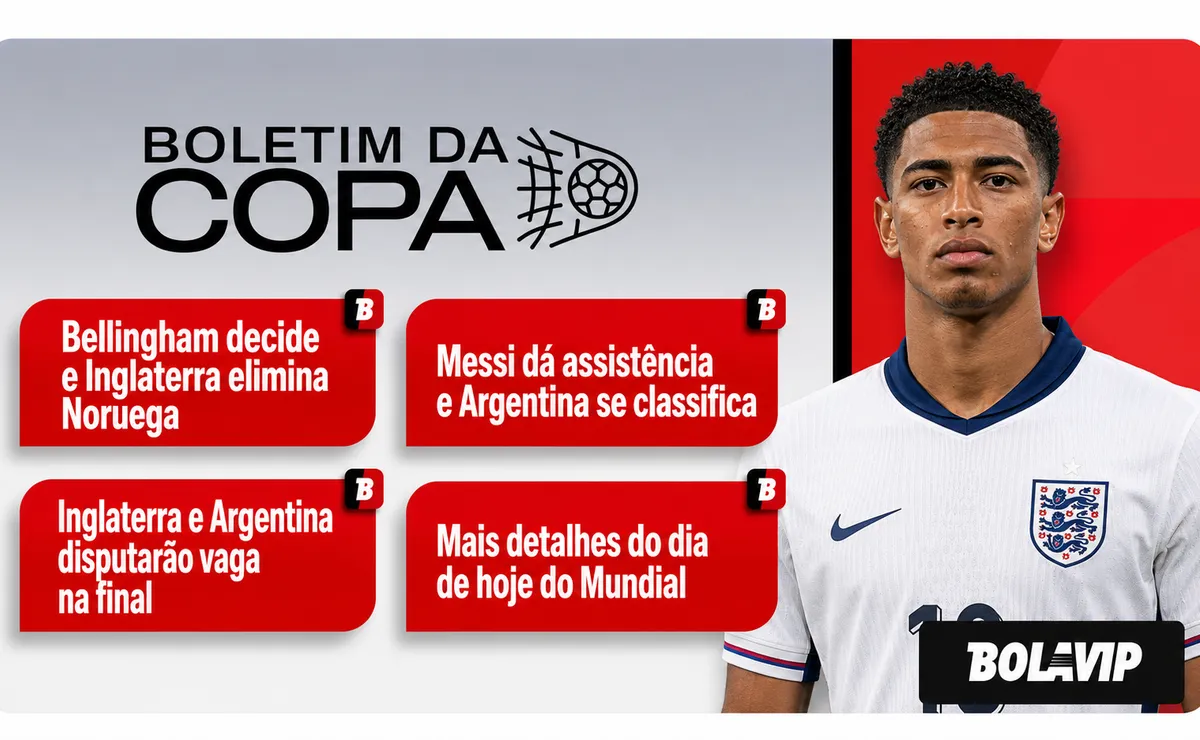 Inglaterra e Argentina passam na prorrogação e farão semifinal na Copa do Mundo; veja resumos