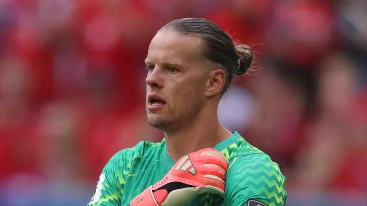 Nyland durante partida entre Noruega x Inglaterra