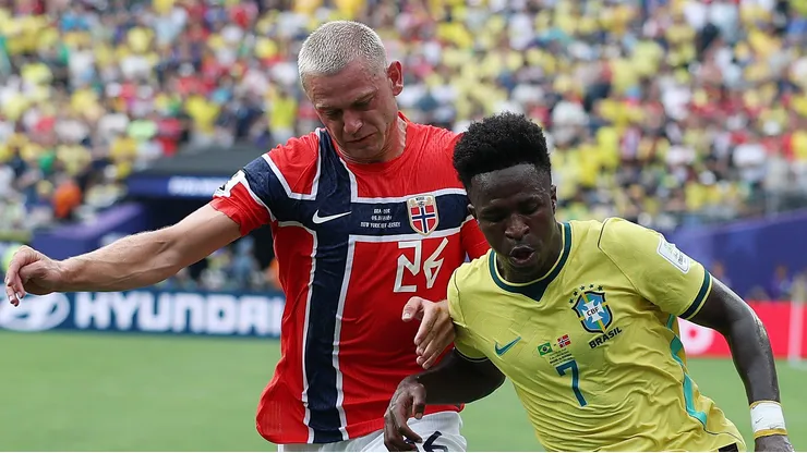 Campanha do Brasil terminou após derrota da Noruega nas oitavas de final (Photo by Al Bello)