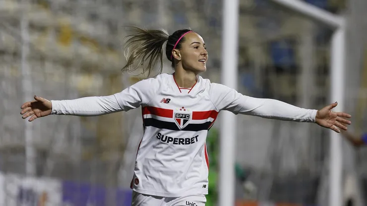 Crivelari marcou dois gols contra o Taubaté - Créditos: Rubens Chiri/Saopaulofc.net