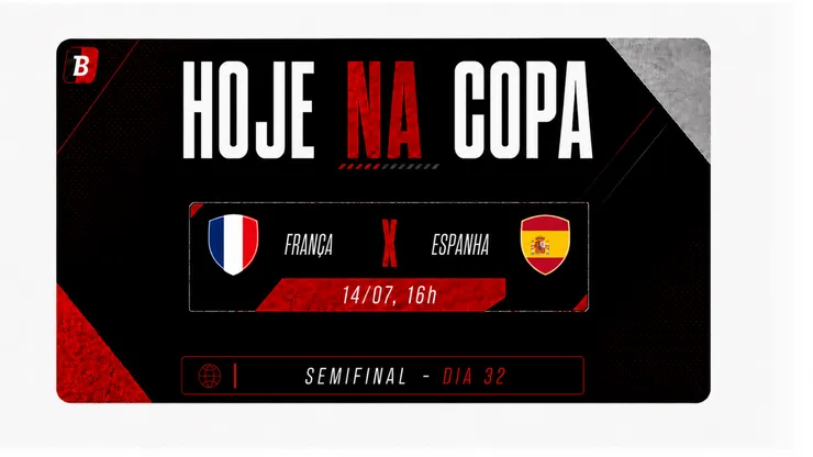 Hoje na Copa tem França e Espanha em campo