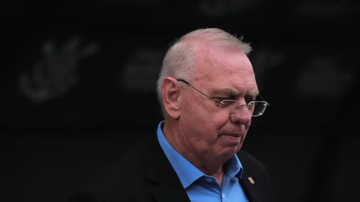 Presidente do Corinthians em partida contra o São Paulo