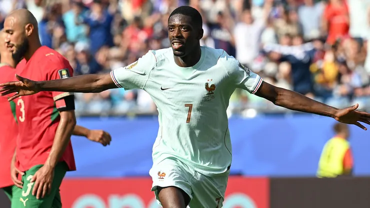 França de Ousmane Dembélé chega a semifinal com 100% de aproveitamento (Photo by Shaun Botterill)