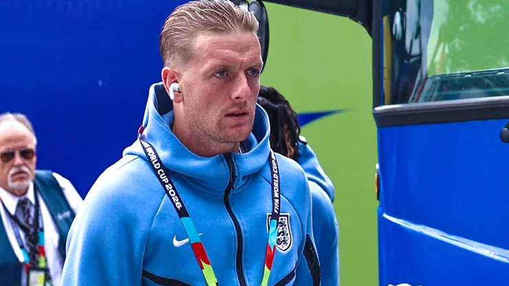 Pickford projetou o jogo contra a Argentina. Foto: Chris Arjoon/IMAGO/Icon Sportswire