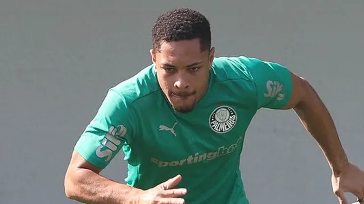 Vitor Roque no Palmeiras. Foto: Cesar Greco/Palmeiras