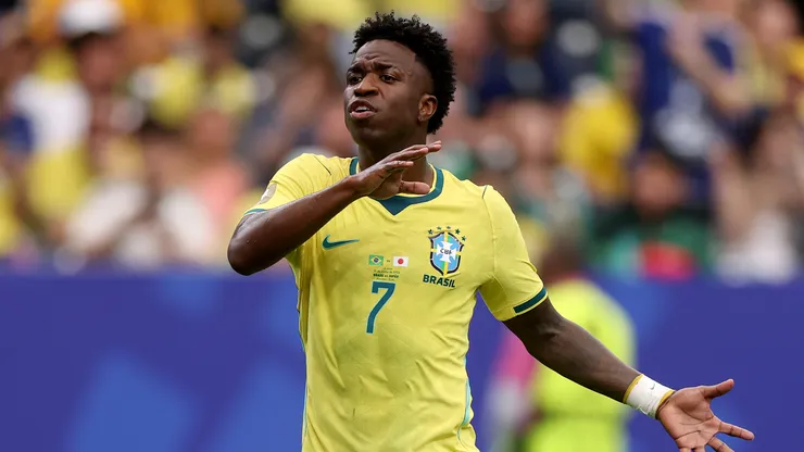 Vini Jr. foi um dos destaques do Brasil no Mundial - Foto: Lars Baron/Getty Images