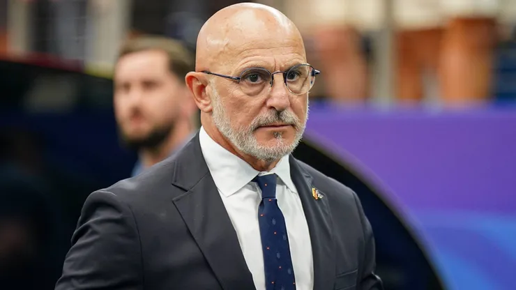 Luis De La Fuente comemorou a classificação da Espanha. Foto: Joeran Steinsiek/IMAGO