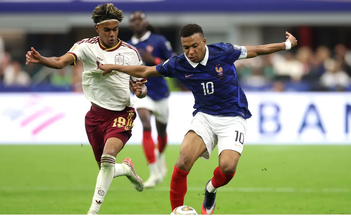 Yamal impõe “freguesia” contra Mbappé após vitória da Espanha na Copa do Mundo