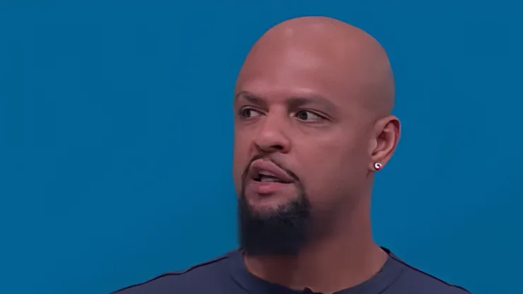 Felipe Melo é comentarista do SporTV. Foto: Reprodução/YouTube GE TV.
