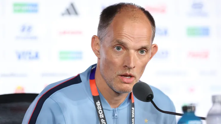 Tuchel na coletiva. Photo by Justin Setterfield/Getty Images
