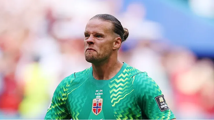 Orjan Nyland fechou o gol contra o Brasil. Foto: Buda Mendes/Getty Images