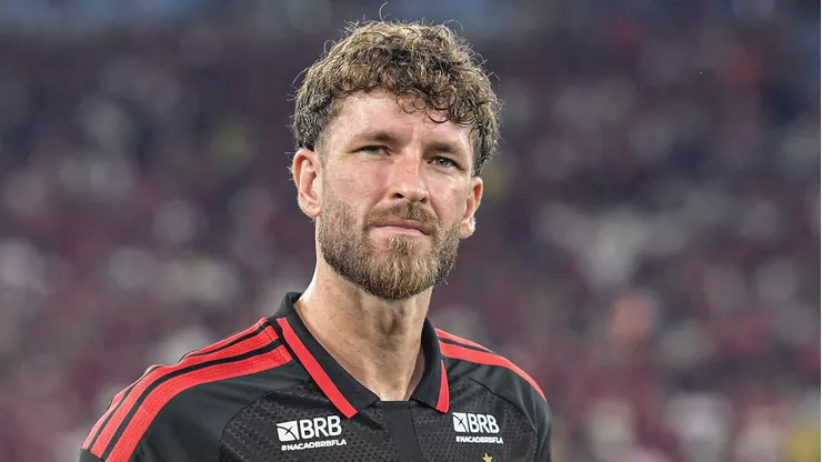 - Leo Pereira jogador do Flamengo durante partida contra o Independiente Medellin