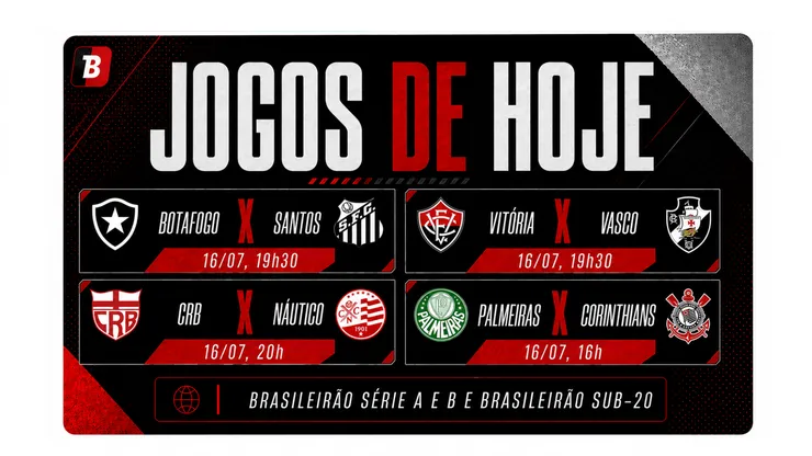Confira os jogos de hoje