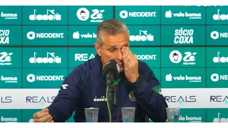 Jorginho, treinador do Coritiba — Foto: Reprodução/TV Coxa