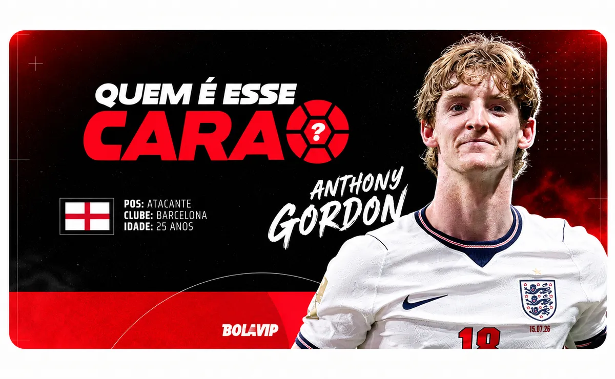 Quem é esse cara? Conheça Anthony Gordon, atacante inglês que marcou contra a Argentina na Copa