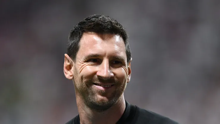 Messi durante aquecimento antes da partida da semifinal da Copa.