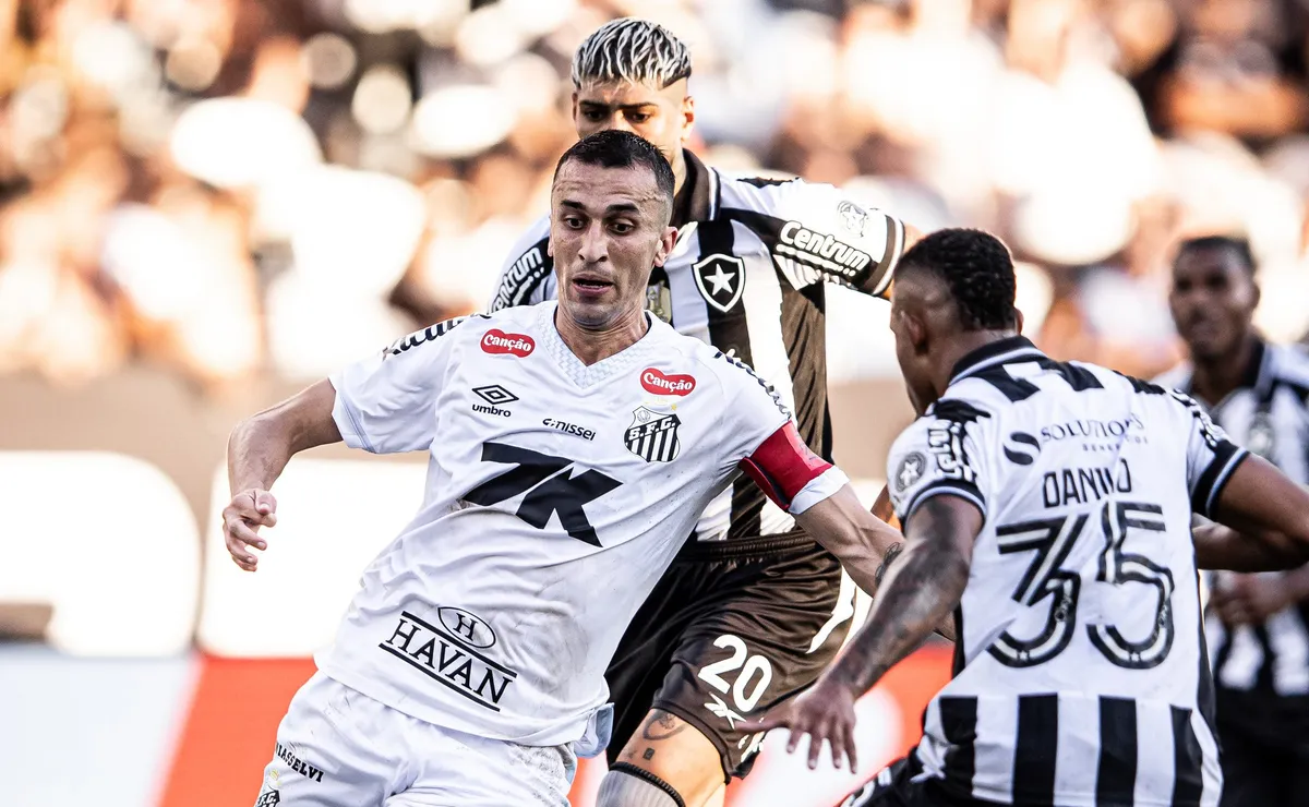 Botafogo x Santos: onde assistir ao vivo, horário e prováveis escalações do Brasileirão
