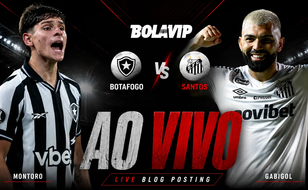 Ao Vivo | Botafogo x Santos: acompanhe de graça o jogo em tempo real | Brasileirão 2026