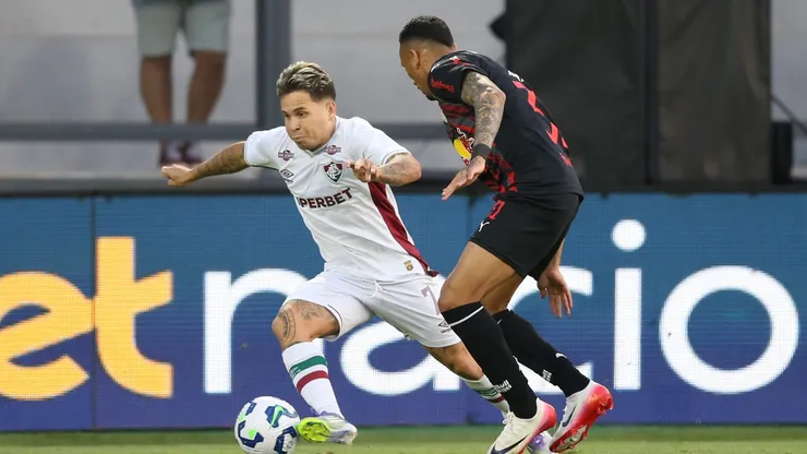 Soteldo jogador do Fluminense durante a partida contra o Bragantino no estadio Cicero De Souza Marques em Braganca Paulista (SP), pelo campeonato Brasileiro A 2025. Foto: Marlon Costa/AGIF