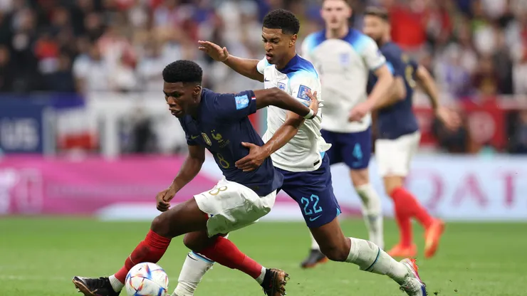 França x Inglaterra pela Copa de 2022. (Photo by Richard Heathcote/Getty Images)
