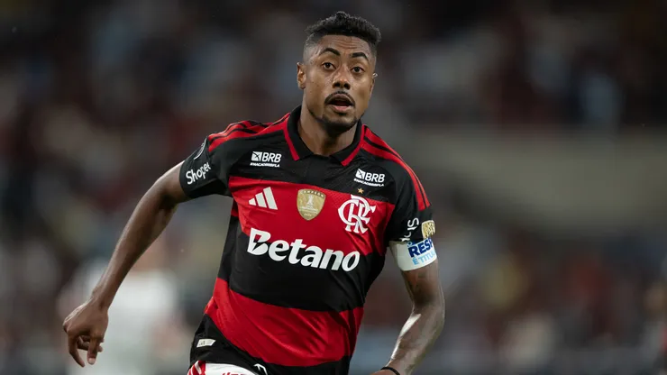 Bruno Henrique marcou um dos gols do Flamengo no amistoso contra o Olimpia. Foto: Jorge Rodrigues/AGIF