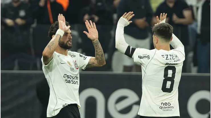 Yuri Alberto jogador do Corinthians comemora seu gol durante partida contra o Barra. Foto: Joisel Amaral/AGIF