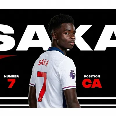 Hat-trick de Saka coloca gigantes da Europa atrás dele