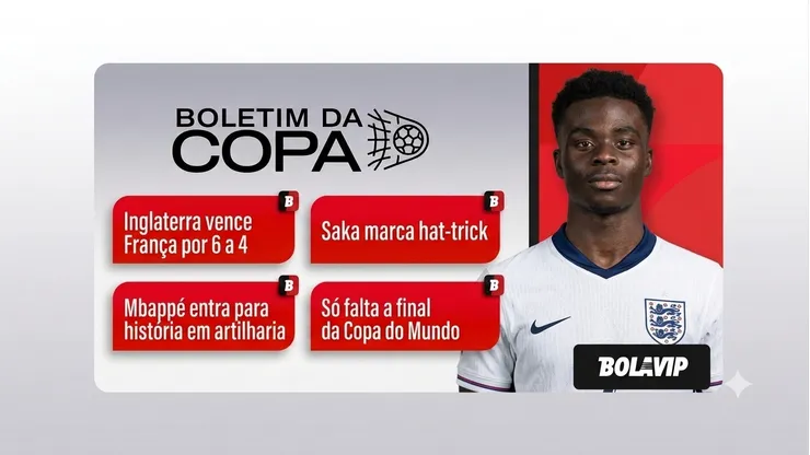 Bukayo Saka, atacante da Seleção da Inglaterra