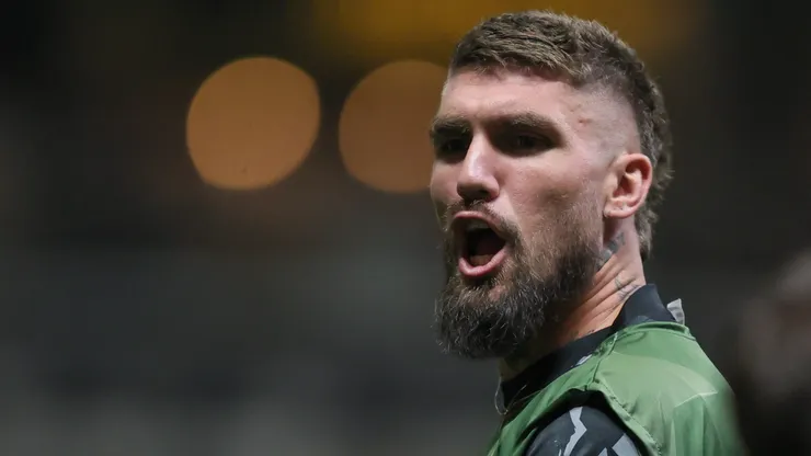Lyanco, jogador do Atlético-MG, durante aquecimento antes da partida contra o Juventude no estadio Arena MRV pelo campeonato Copa Sul-Americana 2026. Foto: Gilson Lobo/AGIF