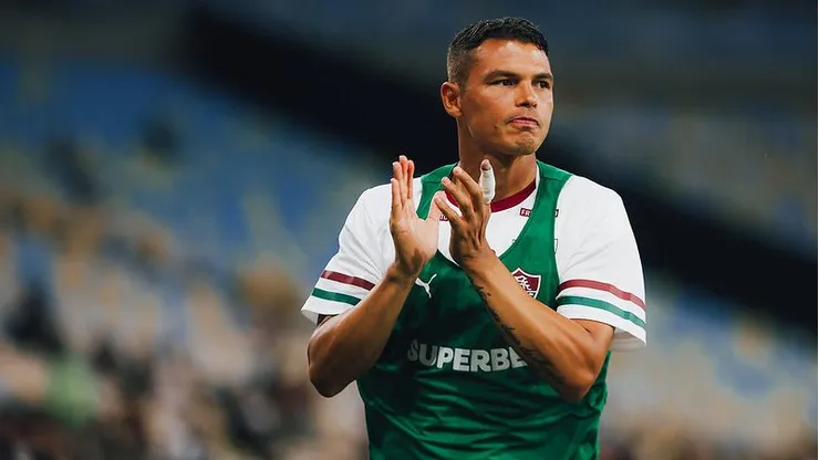 Thiago Silva atuou no amistoso contra o Bahia. Foto: Lucas Merçon/Fluminense FC