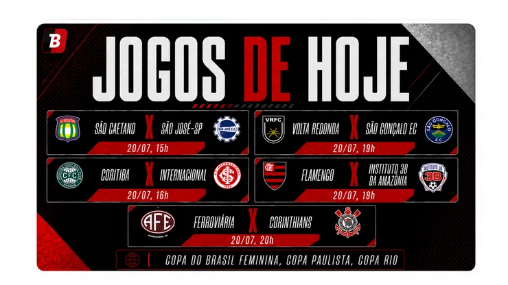 Confira os jogos de hoje