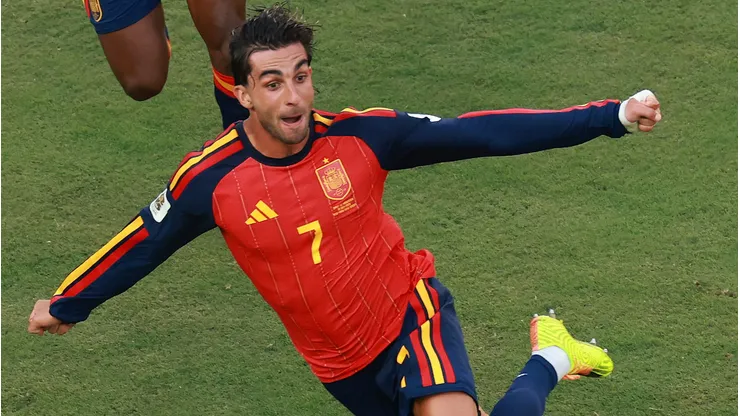 Ferran Torres fez o gol que garantiu o segundo título mundial da Espanha (Photo by Elsa)