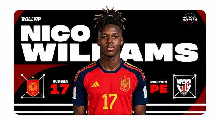 Nico Willams é decisivo em Espanha x Argentina e brilha na Copa do Mundo. Foto: Elsa/Getty Images