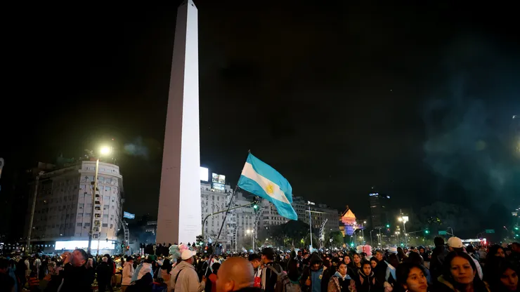 BUENOS AIRES, ARGENTINA - JULY 19: Argentina fans seen during the FIFA World Cup 2026 final between Spain and Argentina on July 19, 2026 in Buenos Aires, Argentina. (Photo by Roberto Tuero/Getty Images)