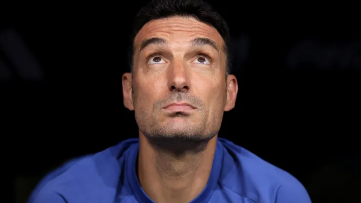 ATLANTA, GEORGIA - JULY 07: Lionel Scaloni, Head Coach of Argentina, is seen before the FIFA World Cup 2026 Round of 16 match between Argentina and Egypt at Atlanta Stadium on July 07, 2026 in Atlanta, Georgia. (Photo by Elsa/Getty Images)