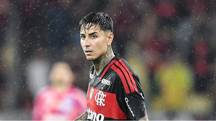 - Pulgar jogador do Flamengo durante partida contra o Remo