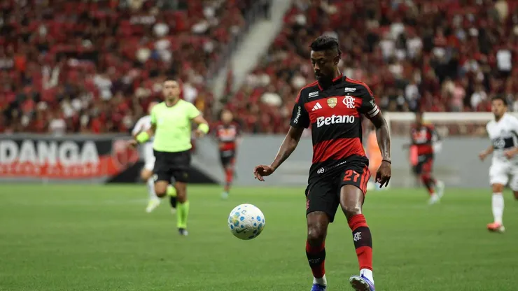 Bruno Henrique, do Flamengo. Crédito: Gabriel Lima / Fotoarena / Alamy.