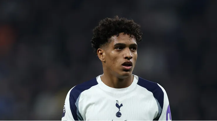 Souza em campo durante jogo do Tottenham.
