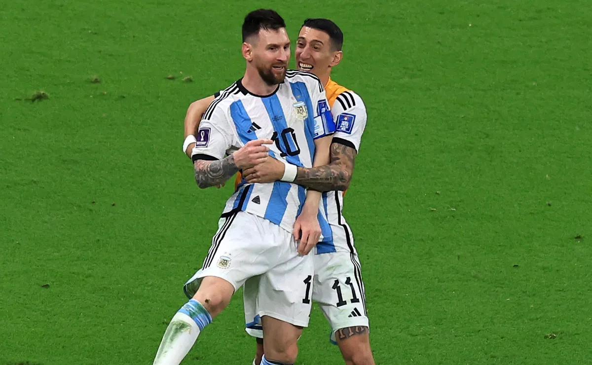 Lionel Messi nunca conquistou um título pela Argentina sem Ángel Di María presente no elenco