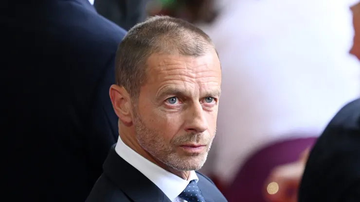Ceferin, Presidente da UEFA. (Photo by Clive Mason/Getty Images)