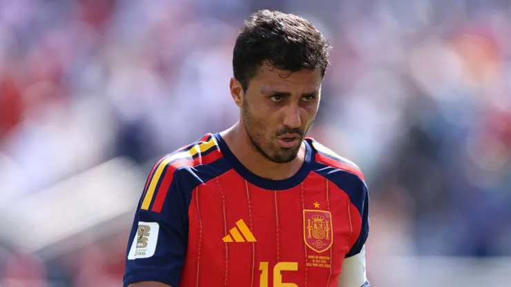 Rodri, da Espanha, durante a final da Copa do Mundo da FIFA 2026 entre a Espanha (vencedora) e a Argentina. (Photo by Justin Setterfield/Getty Images)