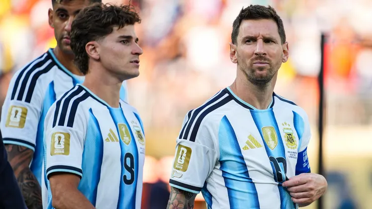 Julian Alvarez e Lionel Messi na Copa do Mundo 2026 - Foto: Andrew Harnik/Getty Images