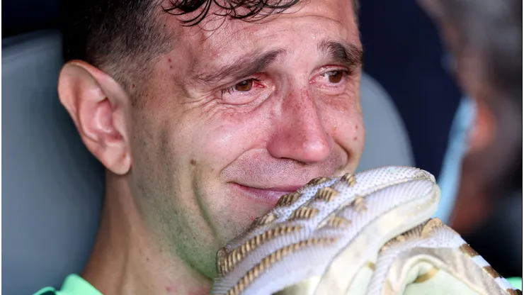Dibu Martínez lamentou o vice na Copa do Mundo.
