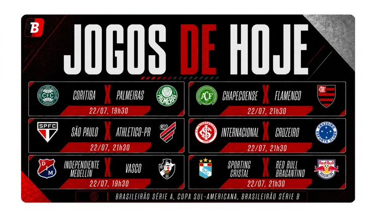Confira os jogos de hoje