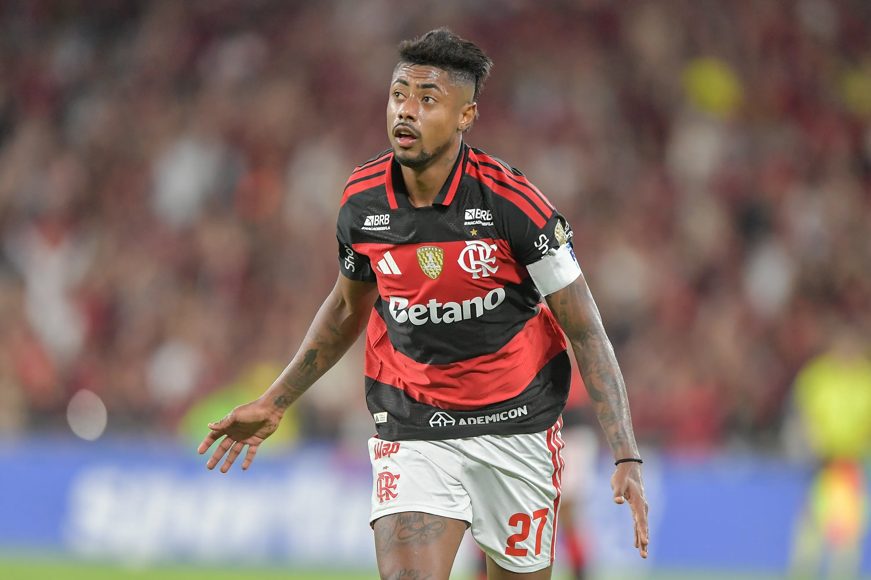 Bruno Henrique. Foto: Thiago Ribeiro/AGIF