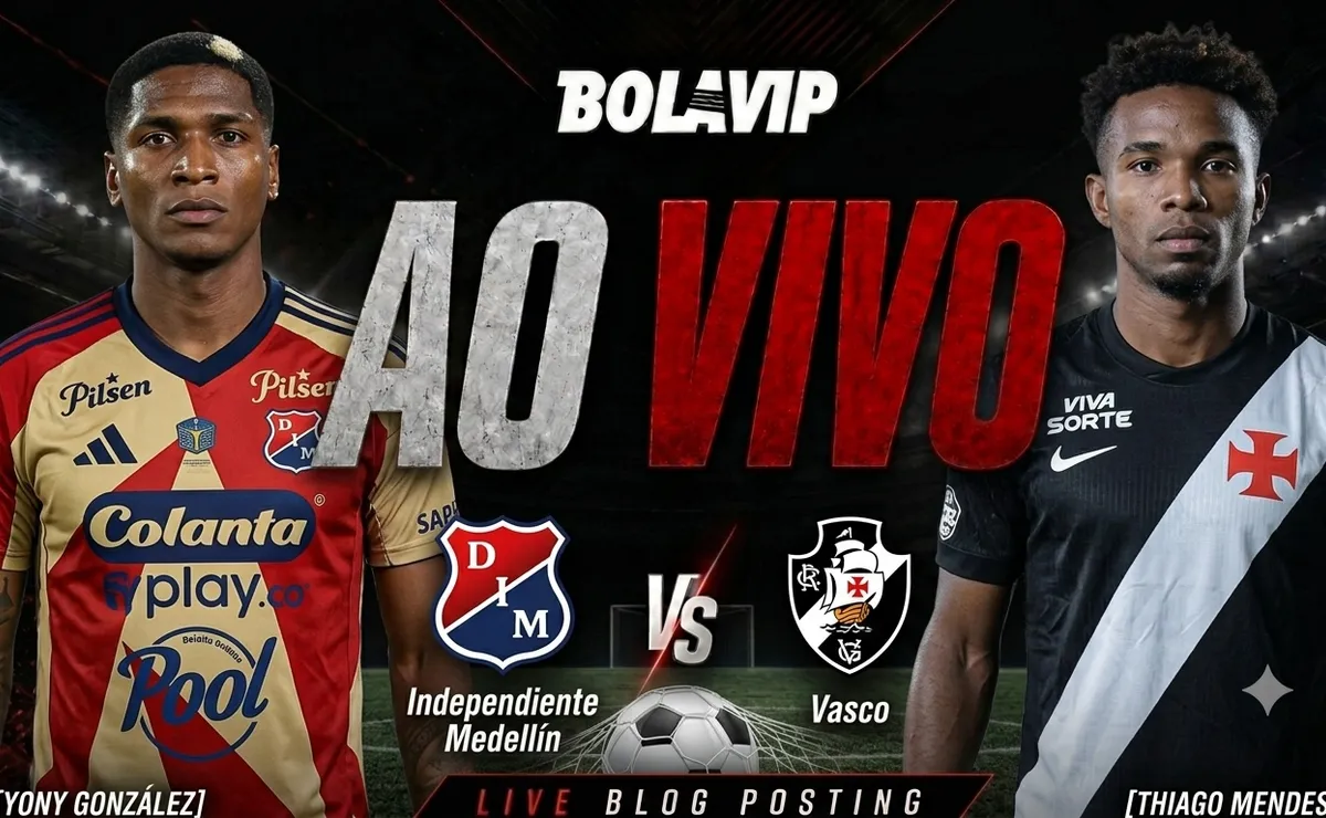 Ao Vivo | Independiente Medellín x Vasco: Primeiro Tempo em andamento | Copa Sul-Americana
