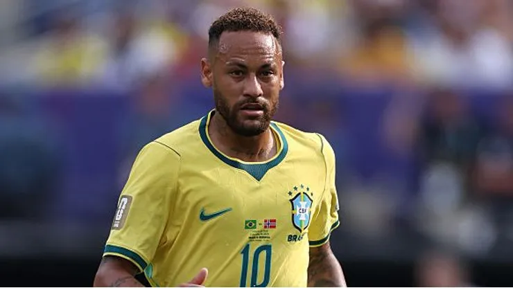 Neymar durante o duelo contra a Norueg, na Copa de 2026 - (Photo by Justin Setterfield/Getty Images)