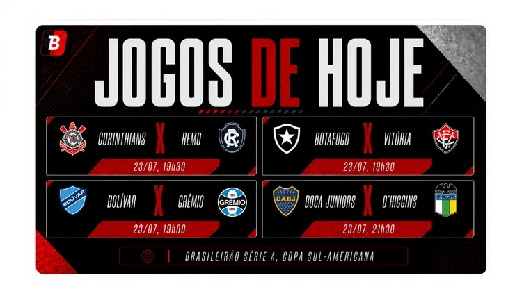 Confira os jogos de hoje
